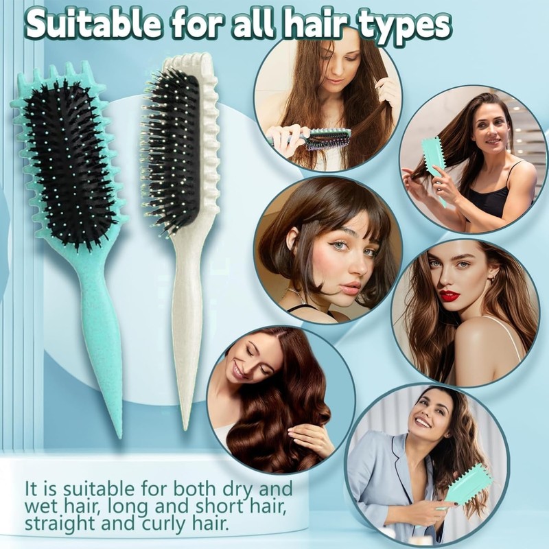 SOZOMO Cepillo para rizos, Cepillo Para Cabello Rizado Para Mujeres,cepillo