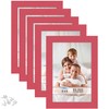 Icona Bay 4x6 (10x15 cm) Picture Frames (Red, 5 Pack),