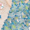 24Counts Thickened Hawaiian Leis Bulk, Christmas Flower Ocean Blue Necklace