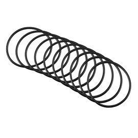 QUARKZMAN 26 mm x 23 mm x 1.5 mm Nitrile Rubber O-Rings x 10 Pieces Round Sealing Washer for Tap Plumber Repair Seal Connection [Black]