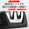 ダイヤモンドコーティング＆タングステンスチール製 2段階研ぎシステム搭載 超軽量・滑り止め設計の包丁研ぎ器｜粗研ぎから仕上げ研ぎまで 切れ味を劇的に向上させる簡単便利な砥石一体型研ぎ器【プロ仕様】