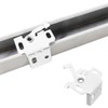 8 PCS White Roman Blind Brackets for 25mm Top Rail