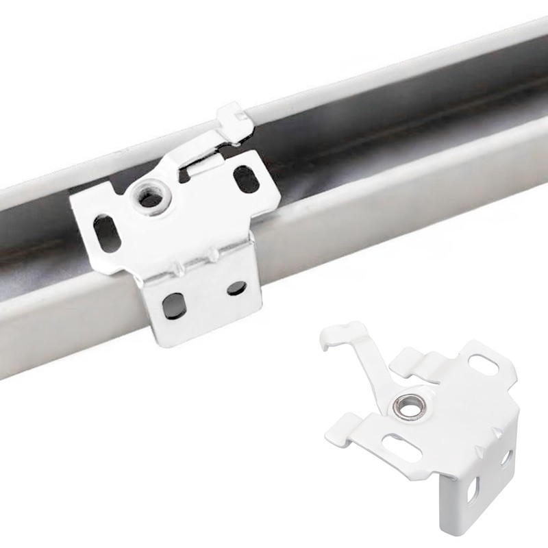 8 PCS White Roman Blind Brackets for 25mm Top Rail