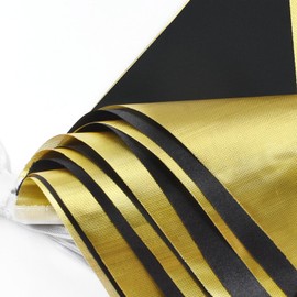 52 Flags 65.6 ft Bunting Banner, Gold Black Double Sided Triangle Flag Bunting Perfect for Various Occasions, Such as Birthday Parties, Weddings, Anniversaries,Engagement,Garden Celebration