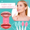 24 Cepillo de Labios Exfoliante de Silicona con Envase, Depurador
