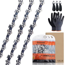 Savior 3Pcs 16 Inch Chainsaw Chain 3/8" LP Pitch .050" Gauge 56 Drive Links for Echo CS-400 CS-310 CS-370 CS-352 Husqvarna H37-56 Greenworks 2904402 Poulan 2150 3816 Stihl 3636 005 0056, S56