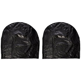 ADCO 3976 Black Oversize Vinyl Ultra Tyre Gard Wheel Cover, (Set of 2) (Fits Tire Diameter 43"-45")