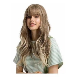 Esmee Peluca Rubio Ondulado 58 Cm Con Fleco Esmee