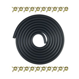 YAMAKATO YAMAKATO 10 Feet 1/5 Inch ID 5.5mm Fuel Line Hose for ATV Quad Pit Dirt Bike Go Kart Mini Bike ATV Generator Small Engines Gas Line 95001-55008-60M w/ 20 Clamps