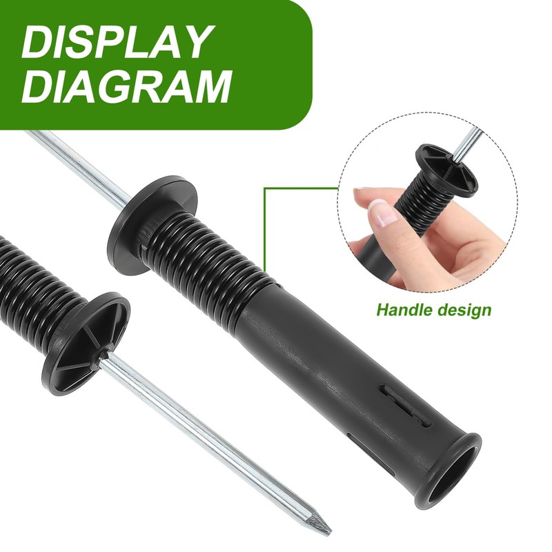 VANZACK Football Corner Flagpole Stake, 1Pc Spring-Loaded Flag Base