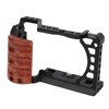 Aluminum Alloy Camera Cage with Wooden Handle Protective Frame with