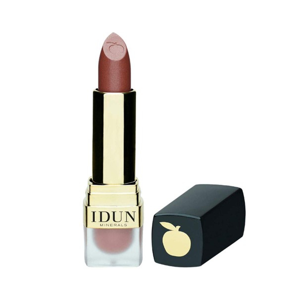 IDUN Minerals Creme Lipstick - Ultra, Creamy Texture - Rich Color Payoff - Comfortable Long Lasting Finish - Suitable For All Skin Types - Stina, Beige, 0.12 Ounce, (I0100325)