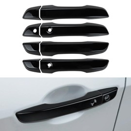 DLOVEG Upgraded Fully Cover Door Handle Cover Compatible for Honda Civic 2021 2020 2019 2018 2017 2016 Accessories Door Handle Protectors for 10th Gen Honda Civic (Glossy Black)