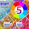 qiipii 24 Color 5mm Crystal Resin Rhinestones w B7000 Glue