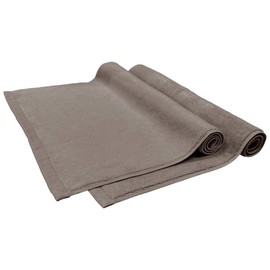 8 Years Towel, Bathroom Foot Wipe, Bath Mat, 15.7 x 25.6 inches (40 x 65 cm), 100% Cotton, Washable, Terry Cloth, Quick Drying, Highly Absorbent, No Bulk, Gray, Set of 2