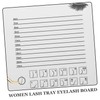 Ipetboom Women Eyelash Tray Display Board Acrylic Lash Extension Tool
