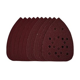 Draper 43466 Detail Sanding Sheets with Hook and Loop, 140mm, Assorted Grit, SSD3 (Pack of 10)