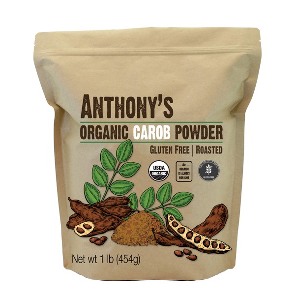 Anthony's Organic Carob Powder, 1 lb, Gluten Free, Non GMO,