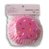 Pink Sprinkles Decorative Baking Cups - Patterned Paper Liners for