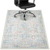 Anidaroel 36"x48" Green Floral Office Chair Mat for Hardwood Floor,