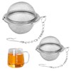 2 Pcs Stainless Steel Mesh Tea Balls, 4.5cm & 5.5cm