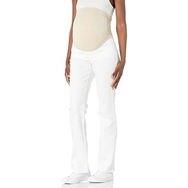 NYDJ Women's Maternity Straight Leg Jean, Optic White, 4