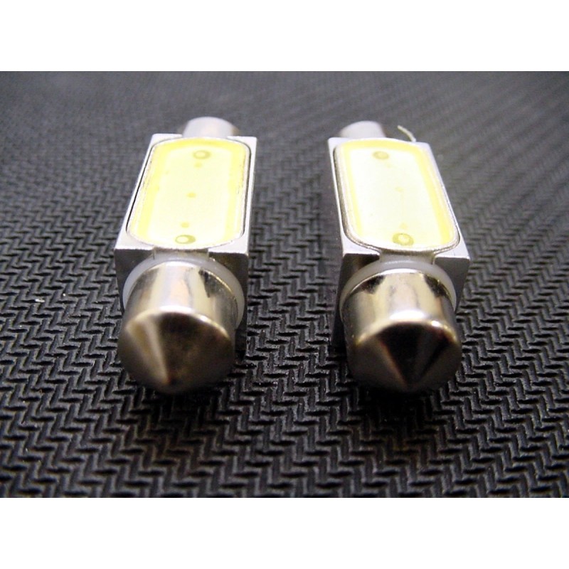 Lumiglow 36mm Cool White Interior Courtesy Dome Light Bulbs LEDs