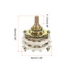 Rebower Band Selector Rotary Switch 4P4T 4 Pole 4 Position,