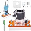 Precision Wood Router Base Set, 2-in-1 Compact and Portable, Router