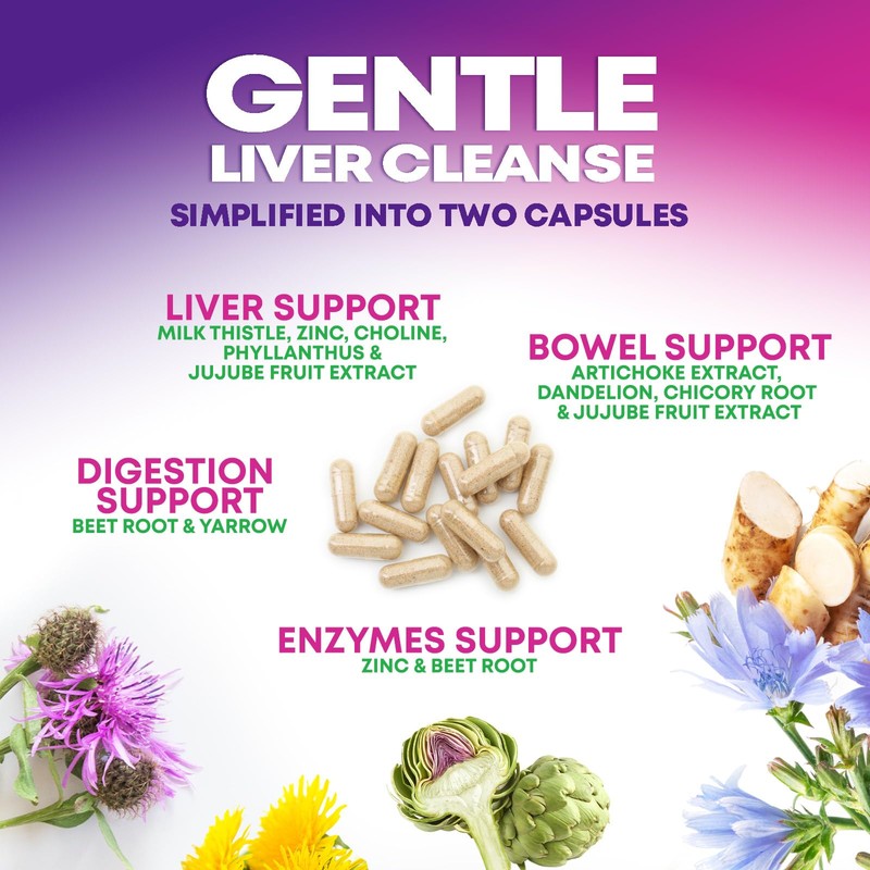 Gentle Liver Cleanse Detox & Repair Formula - Advanced Liver