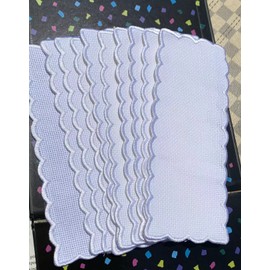 10 x Pure White Cross Stitch Embroidery Bookmarks Blank Cross Stitch Bookmarks DIY Bookmarks