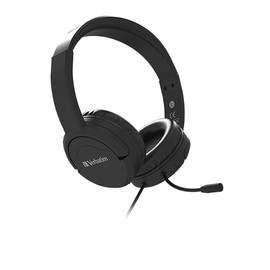 Multimedia Headset with ANC & Noise Cancelling Boom Mic -Black