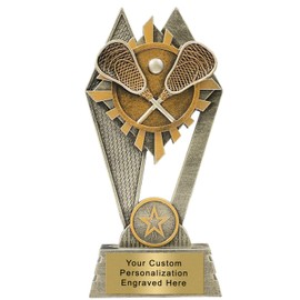 K2AWARDS Sun Ray Lacrosse Award - 7 inch Custom Award with Engraved Plate