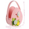 com-four® 3x Easter basket made of felt - basket to