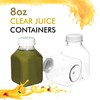[50 PACK] Empty Clear Plastic Juice Bottles with Tamper Evident