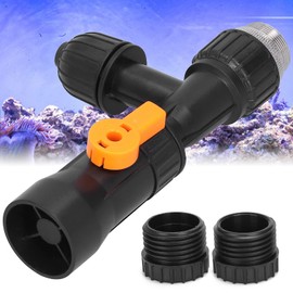 Greensen Bucketless Water Change Tool Aquarium Fish Tank Water Changer Faucet Connector with 2 Adapters for Siphoning Debris
