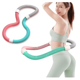 Hula Hoop, 2025 Summer & Quiet Design, Foldable, PVC, For Adults, Soft Springs, Portable, Weighted, Waist, Back, Legs, Chest, Exercise, Muscle Training, Shaping, Line Training, Training Equipment