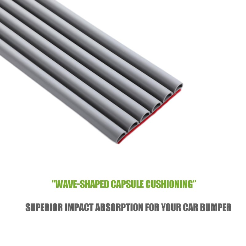 VEXPLO DIY Car Bumper Protector Guard, Strong Self Adhesive Rubber