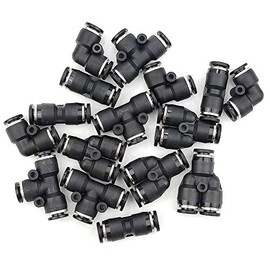 Conexiones neumáticas de conexión rápida de 1/4 pulgadas de diámetro, accesorios de compresión de tubo de aire de plástico, conectores de liberación r