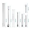 25 Pcs Stainless Steel Lab Spatula Micro Scoop Set Laboratory