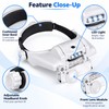 USB Rechargeable LED Head Magnifier for Watch Repair – Hands-Free