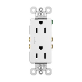 Legrand - Pass & Seymour radiant 885TRWCP7 Tamper-Resistant 15 Amp Duplex Outlet, 10-Pack, White