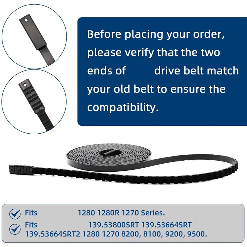 41A3589-3 41A3589‑12 Drive Belt for 7 Ft High Garage Door,