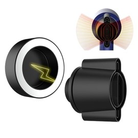 Hair Dryer Attachment Nozzle for Dyson, 40° Swivel Quick-drying Air Nozzle for Dyson Supersonic Hair Dryer Series, Smart Hot Air Nozzle for HD16, with Attachment Holder