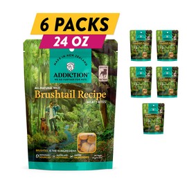 Addiction Meaty Bites - Hypoallergenic Dog Treats - Made in New Zealand - High Meat Content - Gluten and Grain-Free - Soft and Allergy Friendly (Brushtail, 4 Ounces - 6 Packs)