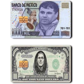 El Chapo Credit Card Vinyl Skin Sticker, 2 Pack, Mexican Design (1)