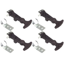 APUK 4x Rubber Bonnet Boot Fastener Catch Pull Strap Pannel Hook Tractor Lorry Boat