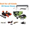 H&G Lifestyles Heated Sewer Hose Support for RV, Stainless Steel