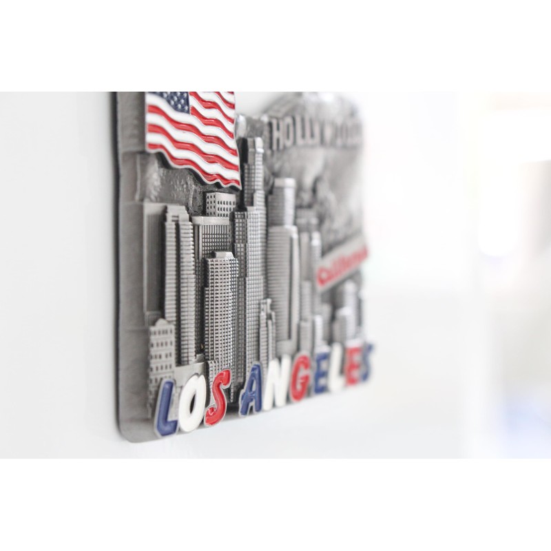 Los Angeles (USA) - 3D Metal Fridge Magnet for Kitchen
