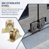 MECCANIXITY 4Pack V Groove Wheel, 2" Dia. Steel Sliding Gate